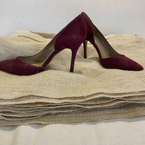 Ann Taylor suede pumps.